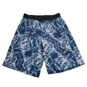 Lululemon Core Cityscape Athletic Shorts Blue Size Large